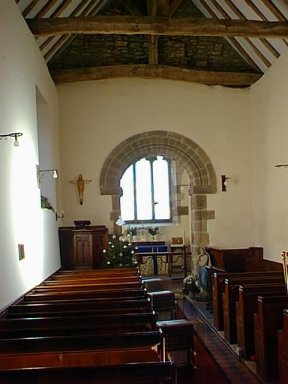 The interior of the church
